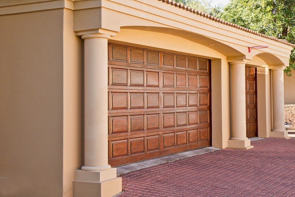 bent garage door track 