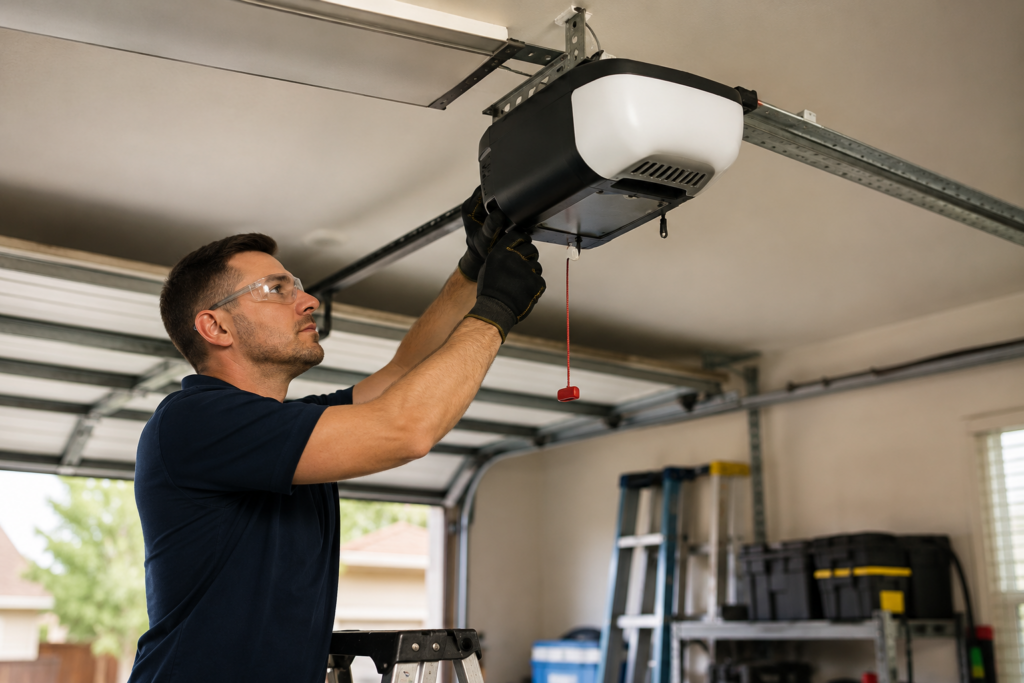 Garage opener installation cost 2026 explained. Learn opener prices, labor costs, smart upgrades, and what homeowners expect.
